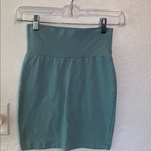 Charlotte Russe Blue Bodycon Skirt